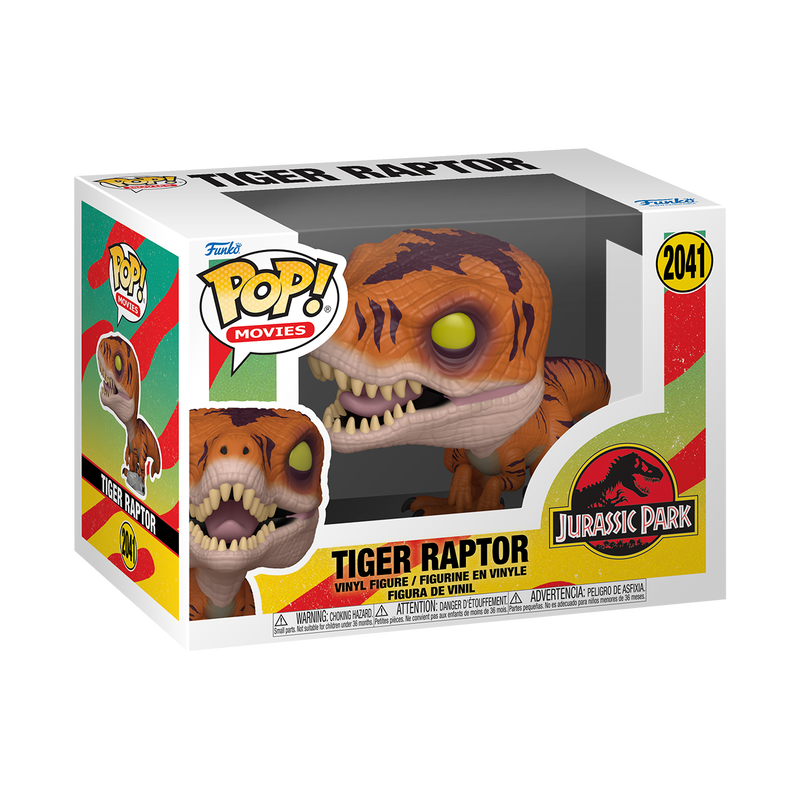 Funko Pop! Movies: Jurassic Park - Alpha Raptor / Baby Stegosaurus / Premium! Compsognathus / Tiger Raptor *PREORDER*