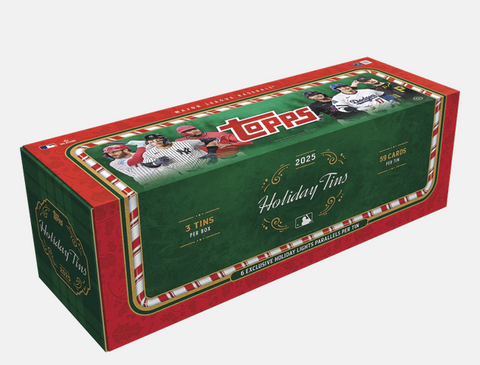 2025 Topps - Baseball Holiday Tin SEALED CASE OF 3