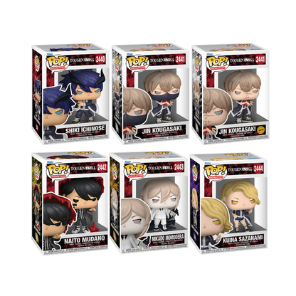 Funko Pop! Anime: Tougen Anki - Shiki Ichinose / Jin Kougasaki (COMMON & CHASE) / Naito Mudano / Mikado Momodera / Kuina Sazanami *PREORDER*