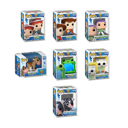 Funko Pop! Disney Pixar: Toy Story 5 - Jessie / Woody / Buzz / Bullseye / Lilypad / Smarty Pants / Blaze's Pet Pig [Funko Special Edition] *PREORDER*