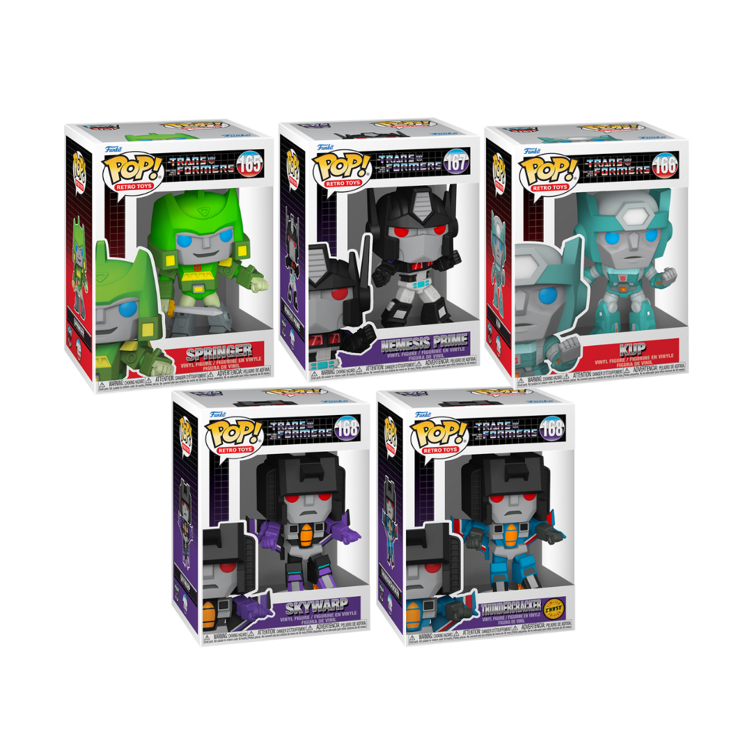 Funko Pop! Retro Toys: Transformers - Springer / Nemesis Prime / Kup / Skywarp / Thundercracker