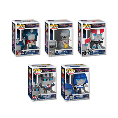 Funko Pop! Retro Toys: Transformers (40th Anniversary) - Optimus Prime / Grimlock / Prowl / Wheeljack / Mirage *PREORDER*