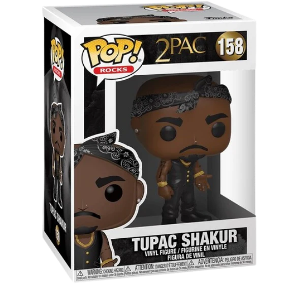 Funko Pop! Rocks: Music - Tupac Shakur (with Vest & Bandana) #158