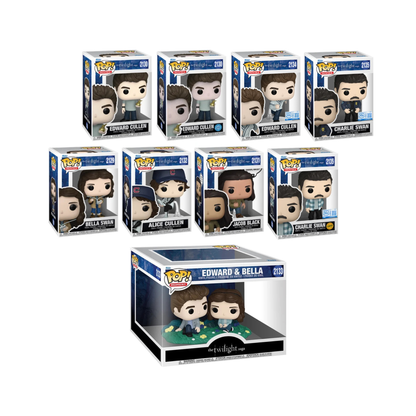 Funko Pop! Movies: Twilight Saga - Bellla Swan / Edward Cullen / Jacob Black / Alice Cullen / Edward & Bella Moment / Charlie Swan *PREORDER*