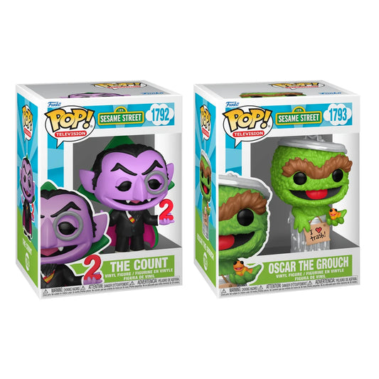 Funko Pop! Sesame Street - The Count / Oscar the Grouch with Slimey *PREORDER*