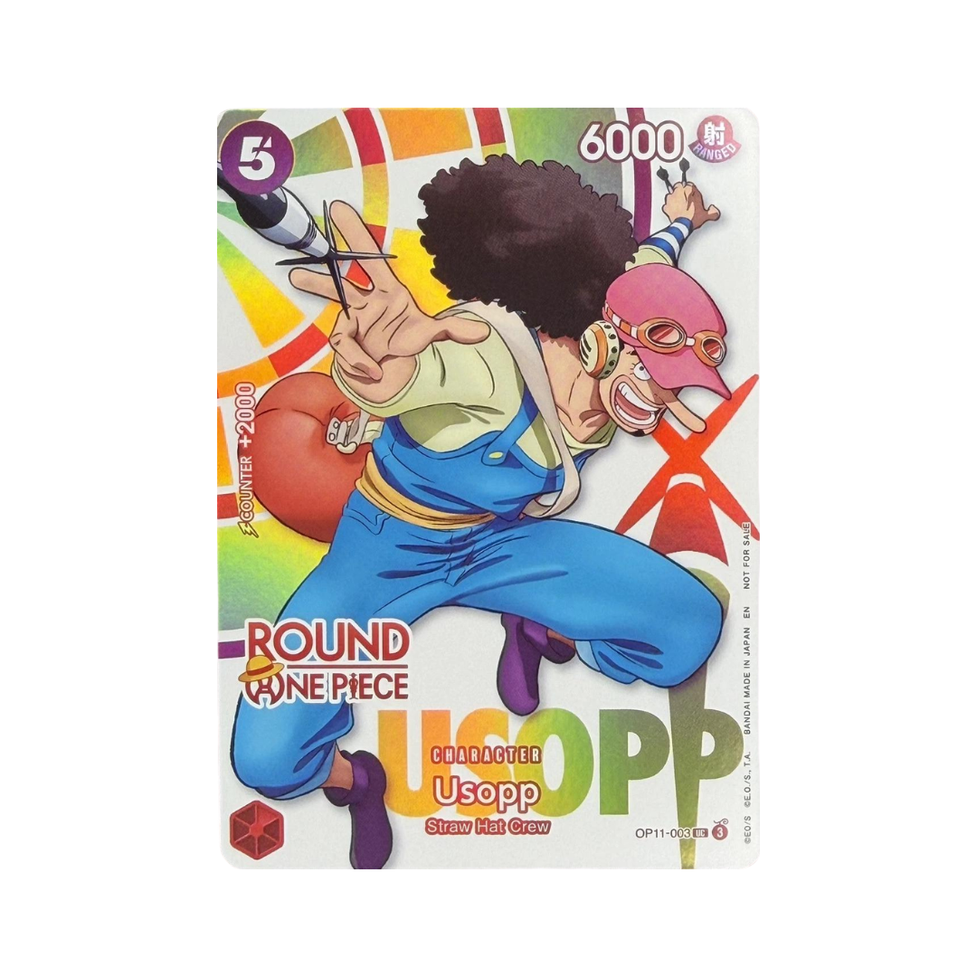 One Piece TCG: Round 1 Promos (English) - Monkey D. Luffy / Roronoa Zoro / Nami / Franky / Usopp / Tony Tony Chopper / Sanji / Nico Robin / Brook / Jinbe