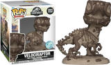 Funko Pop! Movies: Jurassic Park - Deluxe 6" Velociraptor (Fossil) #1733 [Special Edition]