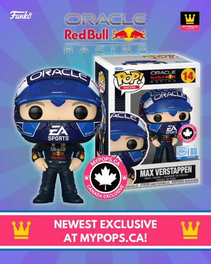 Funko Pop! Racing: Formula One - Max Verstappen (with USA Helmet) #14 [MyPops Canada Exclusive] *PREORDER*