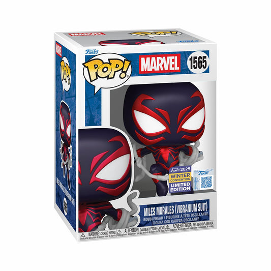 Funko Pop! Marvel: Spider-Man - Miles Morales (Vibranium Suit) #1565 [2025 Shared Winter Convention Exclusive] *PREORDER*