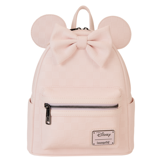 Loungefly - Disney Minnie Mouse Checkered Texture Mini Backpack