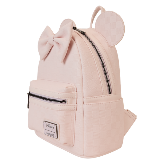 Loungefly - Disney Minnie Mouse Checkered Texture Mini Backpack
