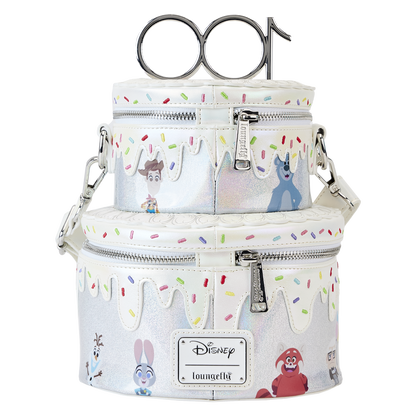 LOUNGEFLY Disney 100 Anniversary Celebration Cake Crossbody Bag