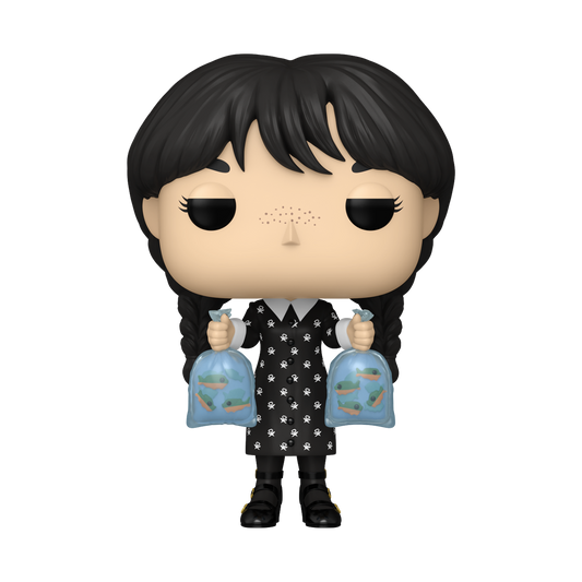 Funko Pop! Television: Wednesday - Wednesday Addams (with Fish) #1814 [Funko Limited Edition - 9,500pcs]