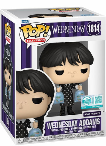 Funko Pop! Television: Wednesday - Wednesday Addams (with Fish) #1814 [Funko Limited Edition - 9,500pcs] *PREORDER*