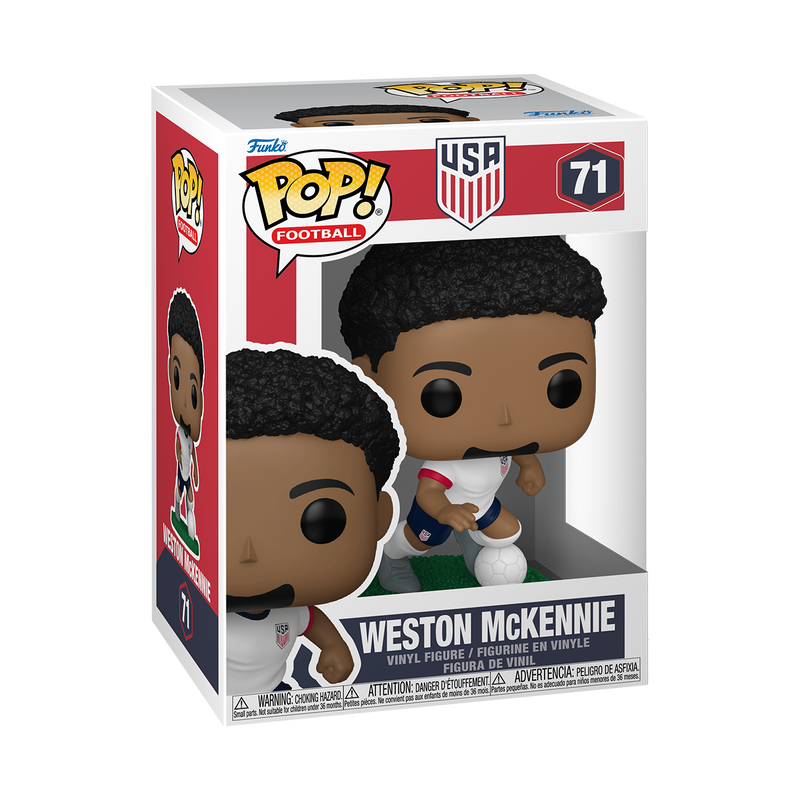 Funko Pop! Sports: Football / Soccer (USA Team) - Christian Pulisic / Gio Reyna / Weston McKennie / Antonee Robinson / Tyler Adams *PREORDER*