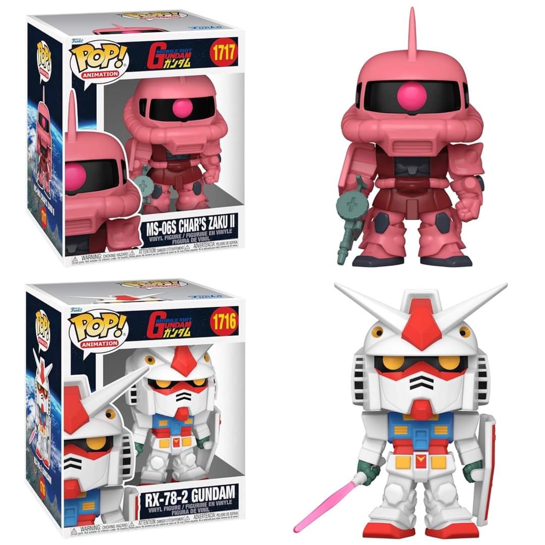 Funko Pop! Gundam - 6" RX-78 #1716 / Char's Zaku II #1717