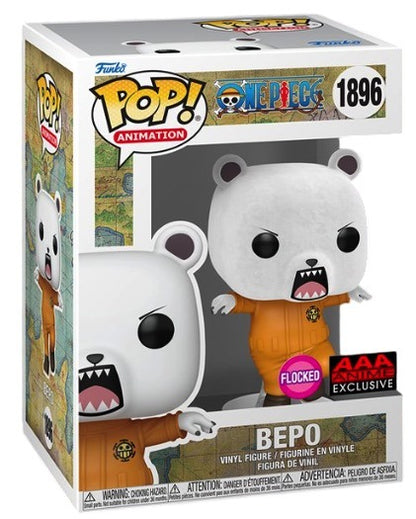 Funko Pop! Anime: One Piece - Bepo (Flocked) #1896 [AAA Anime Exclusive]
