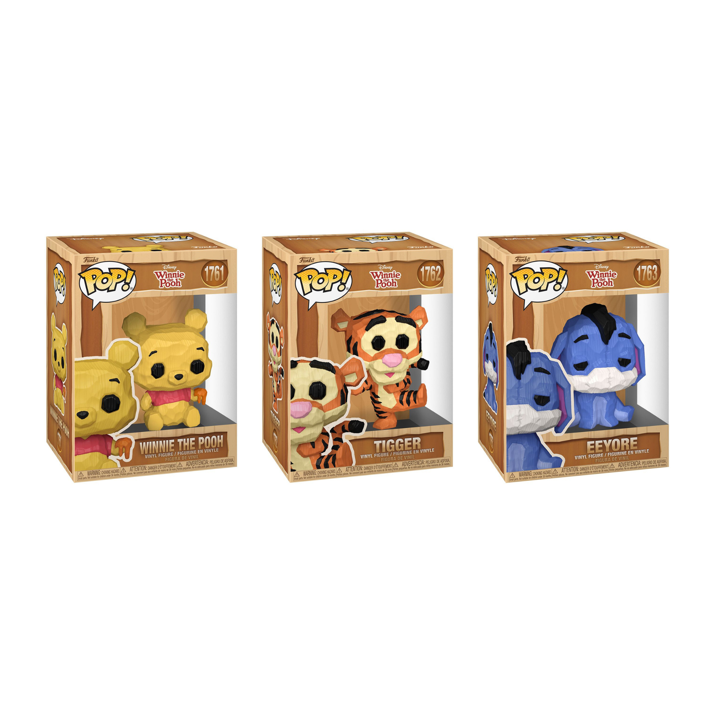 Funko Pop! Disney: Winnie The Pooh (Wood Whittled) - Winnie The Pooh / Tigger / Eeyore *PREORDER*