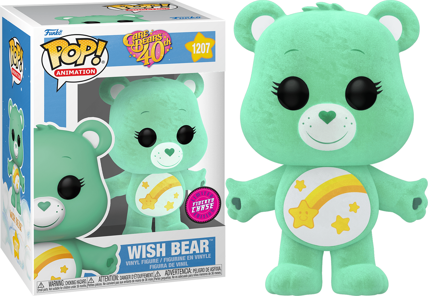 FUNKO POP! ANIMATION: CARE BEARS [40TH ANNIVERSARY] - WISH BEAR #1207 COMMON/CHASE
