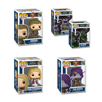 Funko Pop! Games: World Of Warcraft - Anduin / Illidan / Jaina Proudmoore / Xal'atath