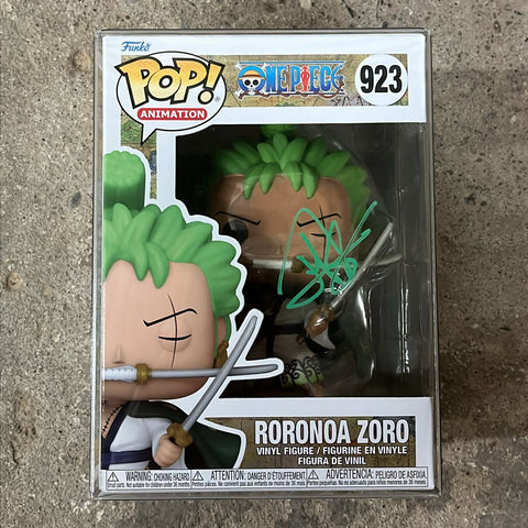 Funko Pop! Anime: One Piece - Roronoa Zoro #923 SIGNED BY MACKENYU