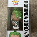 Funko Pop! Anime: One Piece - Roronoa Zoro #923 SIGNED BY MACKENYU
