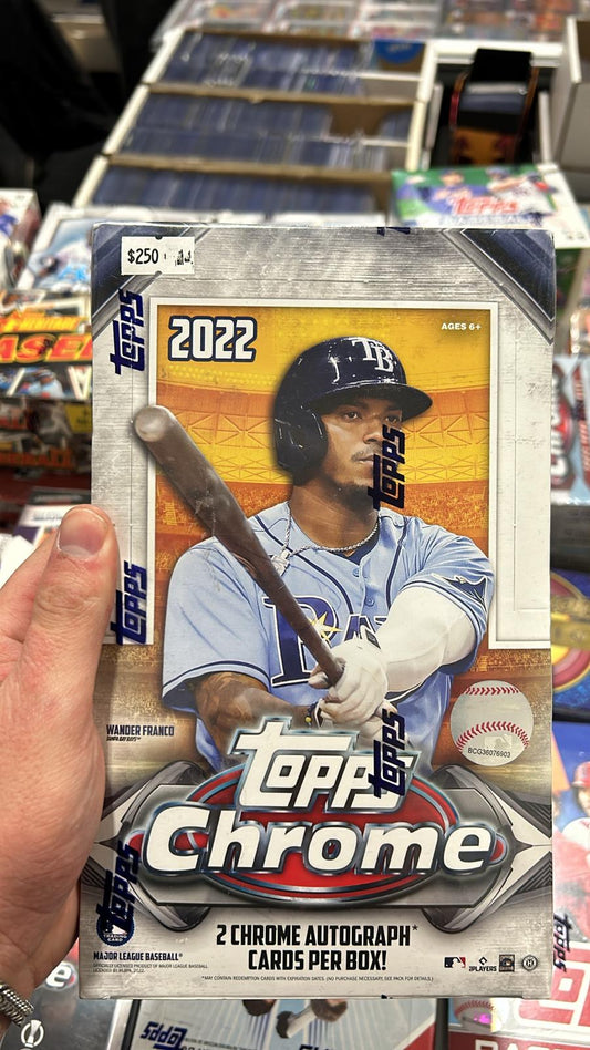 Topps Chrome 2022 Baseball Cards Blaster Box