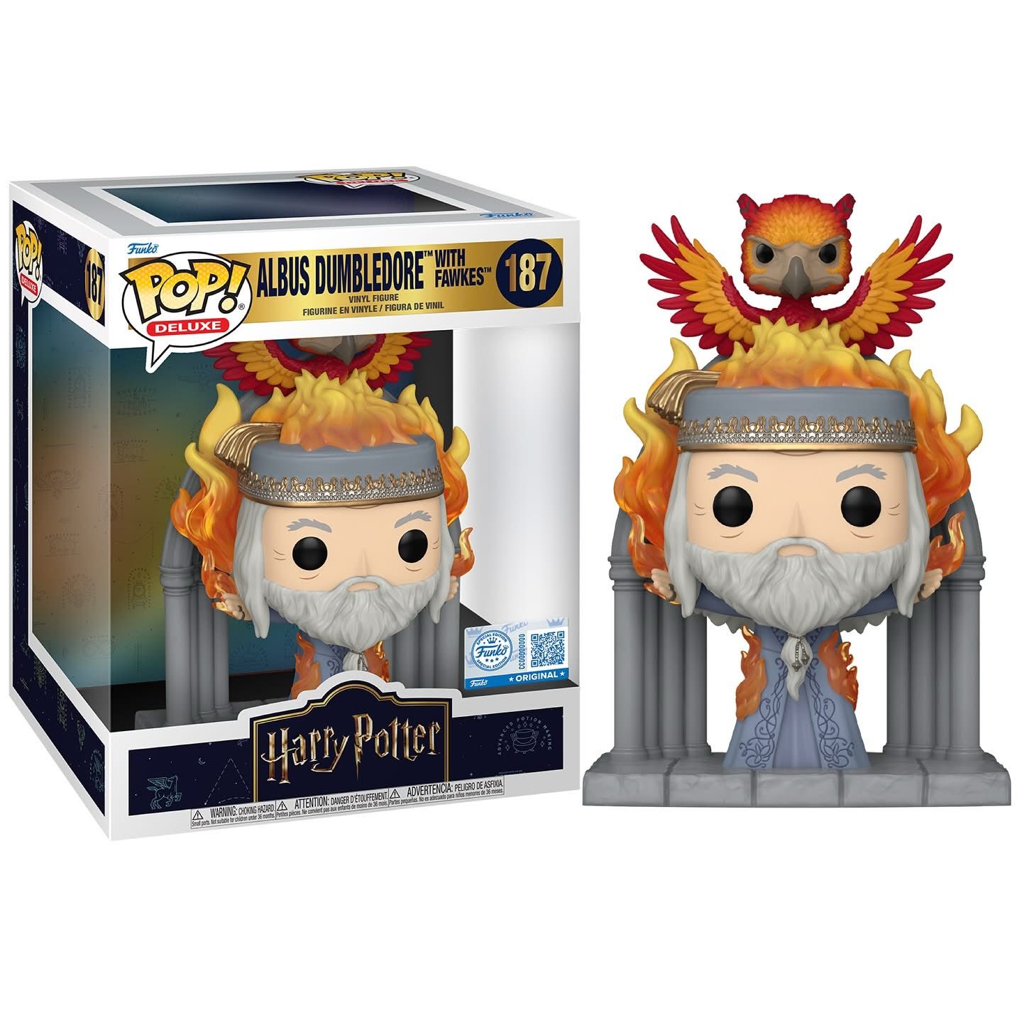 Funko Pop! Movies: Harry Potter - Deluxe Albus Dumbledore with Fawkes #187 [Funko Special Edition] *PREORDER*
