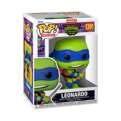 Funko Pop! MOVIES TEENAGE MUTANT NINJA TURTLES MUTANT MAYHEM LEONARDO #1391