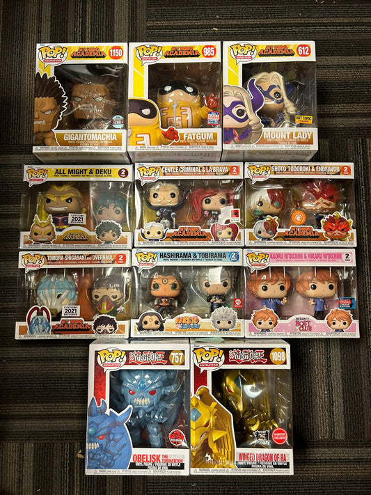 Funko Pop! Anime: My Hero Academia, Naruto, Ouran High School Host Club, Yu-Gi-Oh **WEB ONLY**