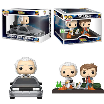 Funko Pop! Movies: Back To The Future - Doc With Time Machine #133 / Doc & Marty #1846