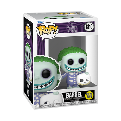 Funko Pop! Disney: Nightmare Before Christmas - Barrel #1810 [Funko Special Edition - Glow-In-The-Dark (GITD)]