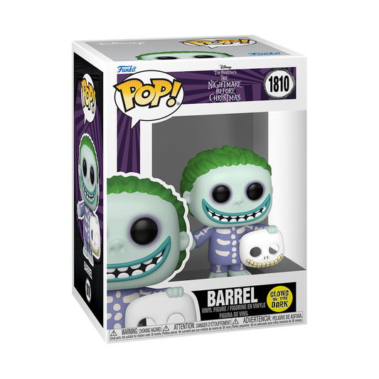 Funko Pop! Disney: Nightmare Before Christmas - Barrel #1810 [Funko Special Edition - Glow-In-The-Dark (GITD)]