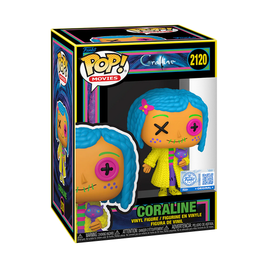 Funko Pop! Movies: Coraline - Coraline (Black Light) #2120 [Funko Special Edition] *PREORDER*