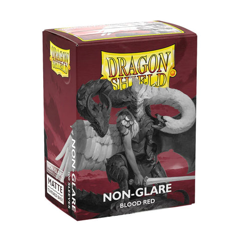 Dragon Shield - Matte Non-Glare Blood Red Sleeves 100ct