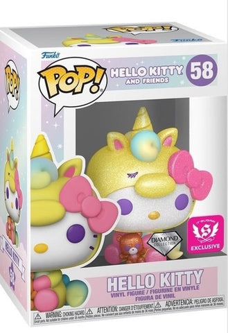 Funko Pop! Sanrio: Hello Kitty And Friends - Hello Kitty (Diamond) #58 [It's Sugar Exclusive] *PREORDER*