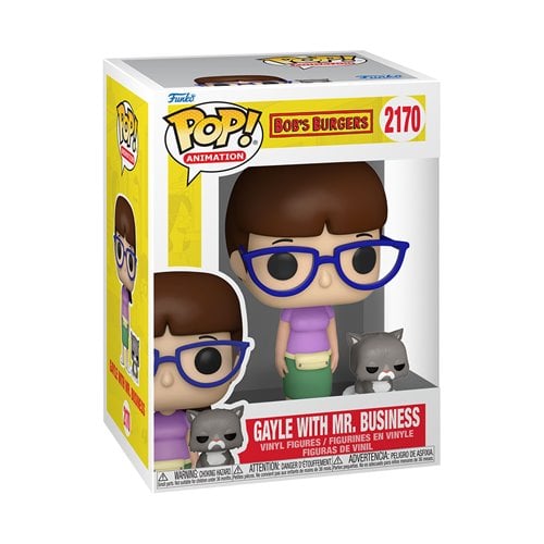 Funko Pop! Television: Bob's Burgers - Bob Belcher / Gayle with Mr. Business / Calvin Fischoeder/ Jimmy Jr.