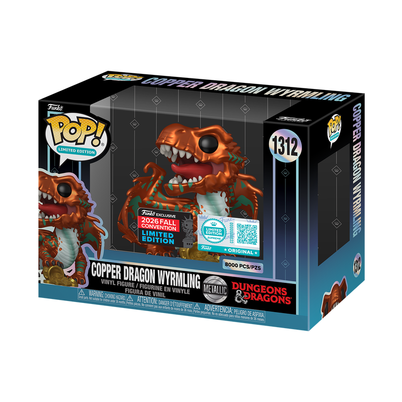 Funko Pop! Games: Dungeons & Dragons - Copper Dragon Wyrmling (Metallic) #1312 [Funko Limited Edition - 8000pcs] *PREORDER*