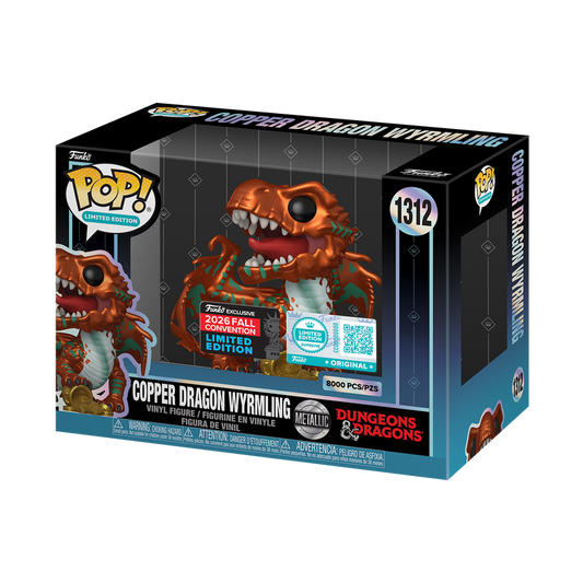 Funko Pop! Games: Dungeons & Dragons - Copper Dragon Wyrmling (Metallic) #1312 [Funko Limited Edition - 8000pcs] *PREORDER*