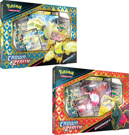 Pokemon TCG - Crown Zenith Regidrago / Regieleki V Collection Box Set
