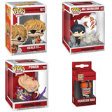 Funko Pop! Anime: Chainsaw Man - Denji with Pochita / Aki Hayakawa Moment / Deluxe Power / Chainsaw Man Pocket Pop Keychain