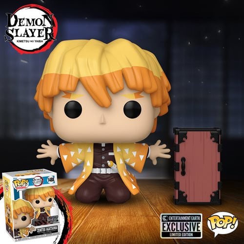 Funko Pop! Anime: Demon Slayer - Zenitsu (Kneeling) #1488 [Entertainment Earth Exclusive]
