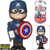 Funko Vinyl Soda Can MARVEL AVENGERS END GAME CAPTAIN AMERICA with with MJOLNIR chance of chase LIMITED