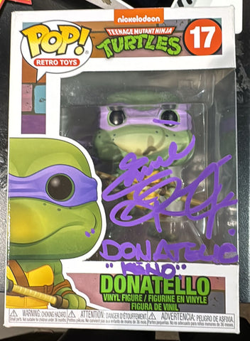 Funko Pop! Retro Toys: Teenage Mutant Ninja Turtles (TMNT) - Donatello #17 *SIGNED BY ERNIE REYES JR*