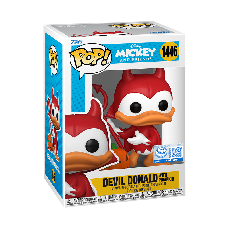 Funko Pop! Disney - Devil Donald with Pumpkin #1446 [Funko Special Edition]