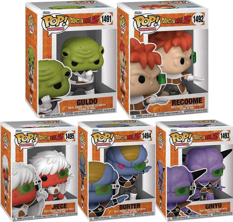 Funko Pop! Anime: Ginyu Force - Ginyu / Guldo / Recoome / Burter / Jiece