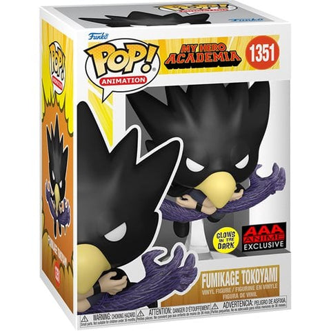 Funko Pop! ANIMATION MY HERO ACADEMIA FUMIKAGE TOKOYAMI FALLEN ANGEL #1351 [AAA ANIME EXCLUSIVE] GLOW *PREORDER*