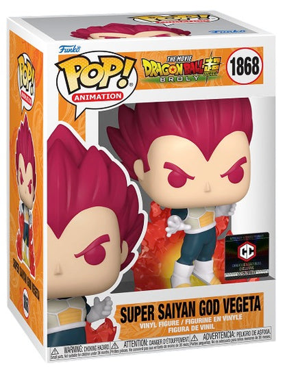 Funko Pop! Anime: Dragon Ball Super - SSGSS Gogeta / Super Saiyan God Vegeta / Broly [EXCLUSIVE]