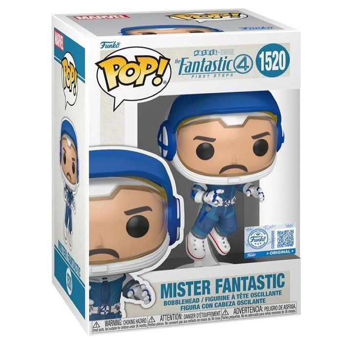 Funko Pop! Marvel: Fantastic Four (First Steps) - Mr. Fantastic / Human Torch / Invisible Woman /  The Thing [Funko Special Edition] *PREORDER*