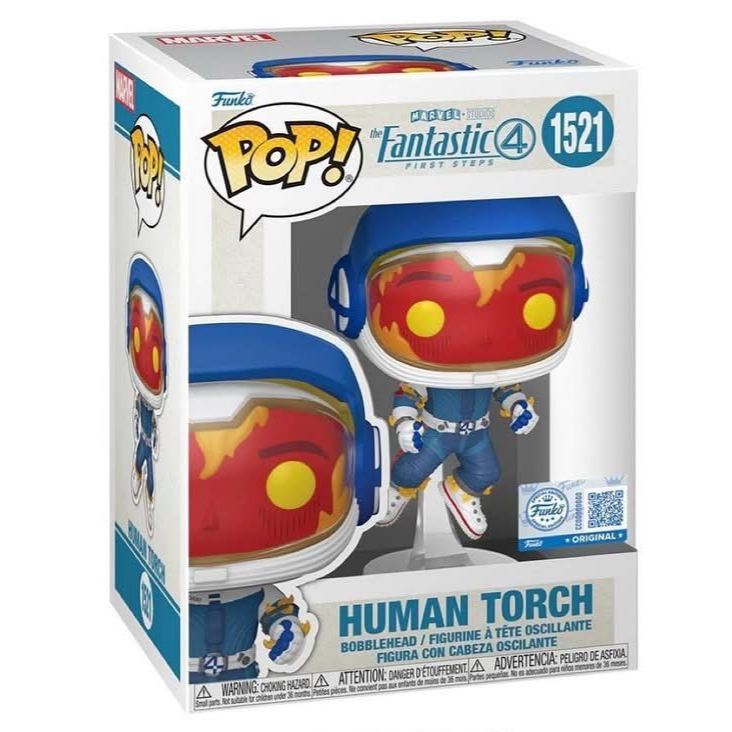 Funko Pop! Marvel: Fantastic Four (First Steps) - Mr. Fantastic / Human Torch / Invisible Woman /  The Thing [Funko Special Edition] *PREORDER*